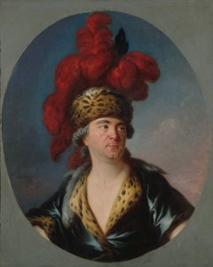 Muotokuva Henri-Louis Lekainista 1728-1778 Tšingis-kaanina näytelmässä..., 1750-luvun loppu. tekijältä Simon Bernard Lenoir