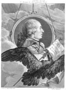 Jacques Alexandre Cesar Charles, ranskalainen fyysikko, c1783.