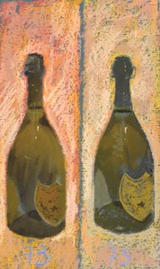 Champagne Moet Dom Perignon, 2016 (pastelli paperille).