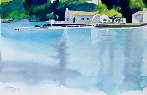 Pelagia, 2008 (akvarelli) tekijältä Simon Fletcher