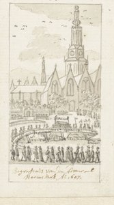 Jacob van Heemskerckin hautaus Oude Kerkissä Amsterdamissa, 1607