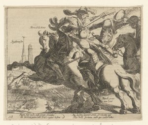 François de la Noue vangittiin Ingelmunsterin taistelussa vuonna 1580 tekijältä Simon Frisius