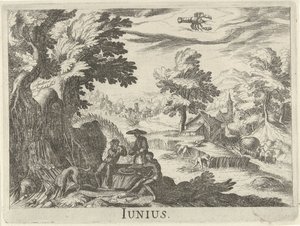 kesäkuuta Junius (otsikko esineessä) Kaksitoista kuukautta (sarjan nimi) tekijältä Simon Frisius