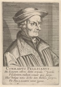 Conrad Pellicanin muotokuva tekijältä Simon Frisius