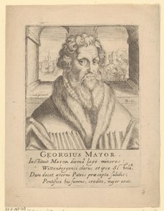 Georg Majorin muotokuva tekijältä Simon Frisius