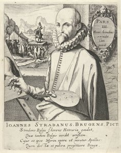 Jan van der Straetin muotokuva tekijältä Simon Frisius