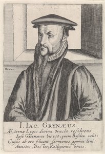 Johann-Jacob Grynaeuksen muotokuva tekijältä Simon Frisius