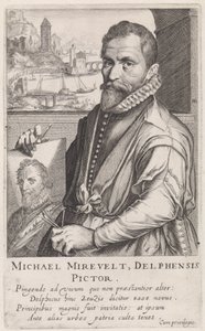 Michiel Jansz. van Miereveltin muotokuva tekijältä Simon Frisius