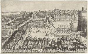 Juhlatulia Haagissa rauhansopimuksen julistamisen jälkeen, 1609