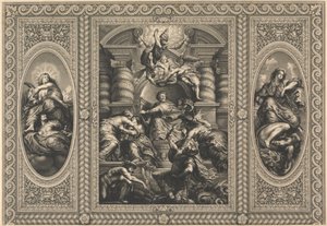 Whitehallin juhlatalon katto: James I:n rauhallinen hallituskausi