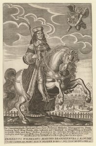 Frederick Williamin muotokuva 1620-1688, Brandenburgin vaaliruhtinas, Preussin herttua, 1680 tekijältä Simon Grimm