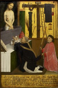 Pyhän Gregoryn messu - Marmion, Simon (n. 1425-1489) - n. 1460 - Öljy puulle - 45,1x29,4 - Ontarion taidegalleria tekijältä Simon Marmion