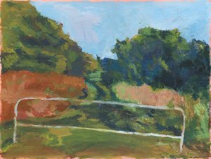 Este ja polku, 2025 (akryyli kankaalle) tekijältä Simon Neville