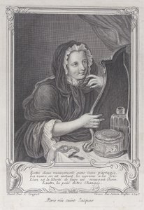 Coquettish Widow, 1747, 1747. tekijältä Simon Nicolas Duflos