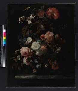 Ryhmä kukkia, ennen vuotta 1721 (öljy kankaalle)