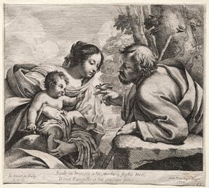 Pyhä perhe, 1633. tekijältä Simon Vouet