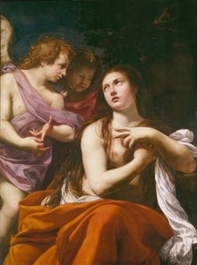 Maria Magdaleena ja kaksi enkeliä, 1621. tekijältä Simon Vouet