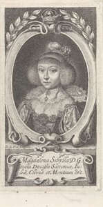 Saksin prinsessa Magdalena Sibylle 1617-1668, Saksi-Altenburgin herttuatar, n. 1647-1648.