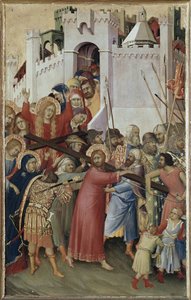 Polyptyykki Orsini: Kristus kantaa ristiä (öljy taululle, n. 1333) tekijältä Simone Martini