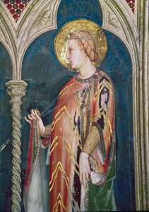 Pyhä Elizabeth Unkari (yksityiskohta, fresko tekijältä Simone Martini