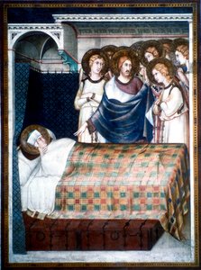 Pyhän Martinuksen unelma, 1300-luku. tekijältä Simone Martini