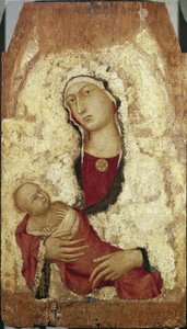 Neitsyt ja lapsi (tempera puulla tekijältä Simone Martini
