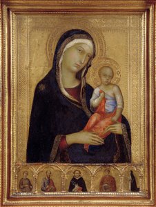 Neitsyt ja lapsi, c. 1324-1325 tekijältä Simone Martini di