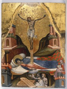 Neitsyen unelma, n. 1365–1380 (munan tempera ja kultaus havupuulevyssä)