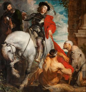 Pyhä Martin jakamassa viittaansa, 1625.