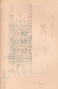 "Victoria Tower, Westminster", c1837 1904 tekijältä Sir Charles Barry