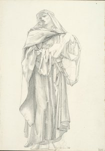Draped miesfiguuri (luonnoskirja #2614)