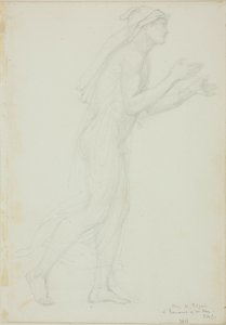Tutkimus Pilgrim in Romaunt of the Rose tekijältä Sir Edward Burne Jones