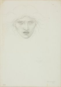 Tutkimus Rondanini Medusalle tekijältä Sir Edward Burne Jones