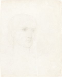 Naisen pää tekijältä Sir Edward Coley Burne Jones