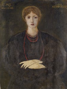 Georgiana Burne-Jonesin muotokuva 1840-1920, 1863. tekijältä Sir Edward Coley Burne Jones