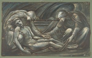 Hautaus, 1879. tekijältä Sir Edward Coley Burne Jones