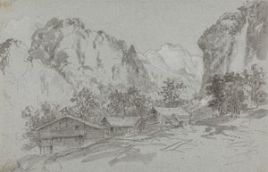 Lauterbraunin majatalon ikkunasta tekijältä Sir George Howland Beaumont seventh Baronet