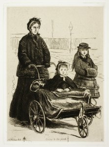 Puistoon meneminen tekijältä Sir John Everett Millais