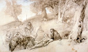 "Warriors Resting", 1800-luku.
