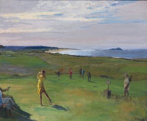 Golfkenttä, North Berwick tekijältä Sir John Lavery