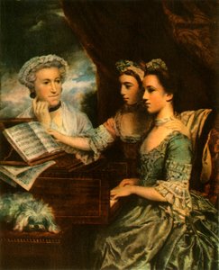 Rouva Paine ja hänen tyttärensä, c1767, 1942. tekijältä Sir Joshua Reynolds