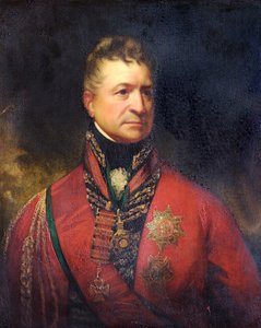 Kenraaliluutnantti Sir Thomas Pictonin muotokuva, brittiläinen sotilas, v. 1815.