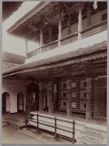 Buddhalainen temppeli Kandyssa, Ceylonissa, n. 1880-luku.