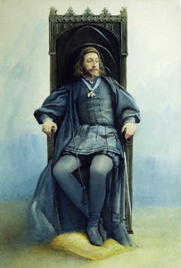 Suuriruhtinas Konstantin Konstantinovitsh Hamletina William Shakespearen teatterinäytelmässä 21. helmikuuta 1899, 1899 tekijältä Sofia Ivanovna Kramskaya