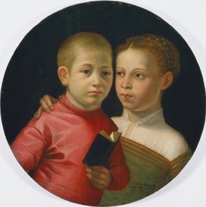 Attavanti-perheen pojan ja tytön kaksoismuotokuva tekijältä Sofonisba Anguissola