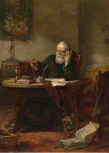 Yksityiskohta: John Milton vierailee Galileo Galileossa ollessaan inkvisition vankina Hart, Solomon Alexander (1806-1881)