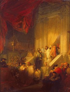 Lain lukeminen synagogassa tekijältä Solomon Alexander Hart
