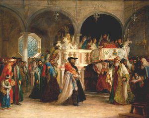 Tooran riemujuhla Leghornin synagogassa, Italiassa - La fete de la joie de la Torah (Sim