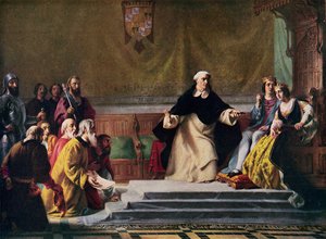 Juutalaisten karkottaminen Espanjasta, 1492, kuvitus "Hutchinsonin kansojen historiaan", n. 1915