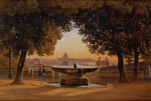 Villa Medicin suihkulähde tekijältä Solomon Corrodi